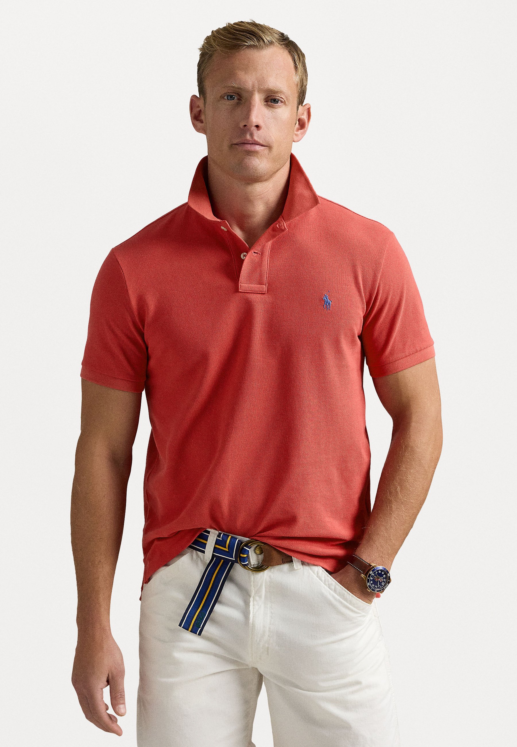 Polo Ralph Lauren SLIM FIT POLO SHIRT Polo spring red/rouge