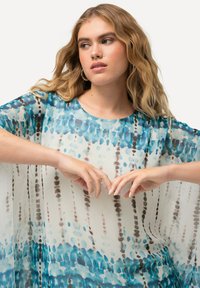 Ulla Popken LEOPARD LAYERED - Bluse - snow white