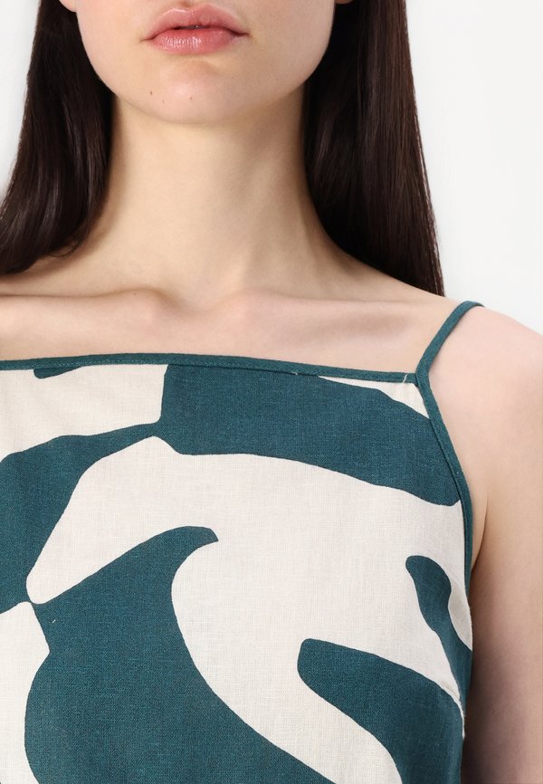 Linen-Blend Apron Mini Dress - Day dress3