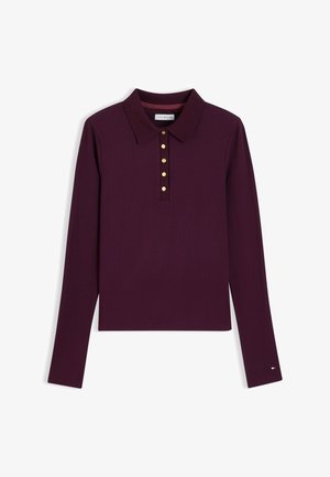 Tommy Hilfiger, SLIM - Блуза с дълги ръкави - deep burgundy