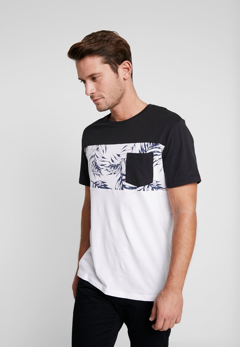 Pier One T-shirt estampada - white/black