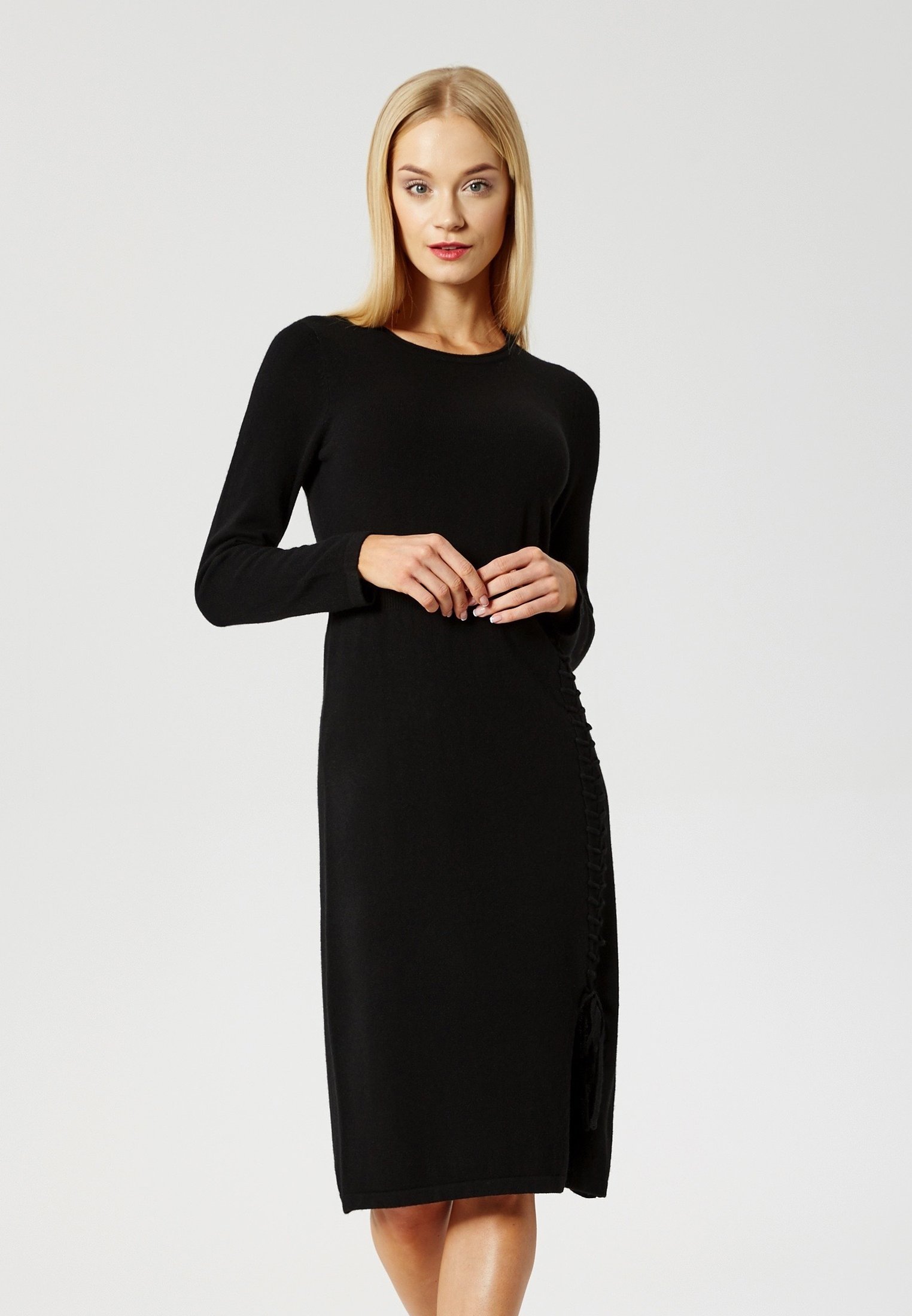 DreiMaster Stickad klänning black Zalando.se Culture CUALLIE DRESS Stickad klänning salute Zalando.se