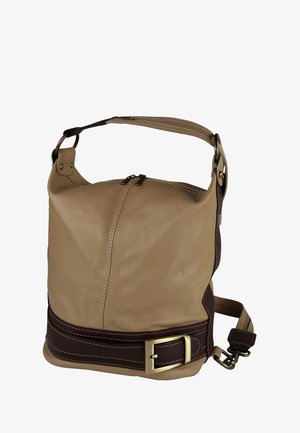 DrachenLeder SCHULTER - Cross body bag - braun taupe