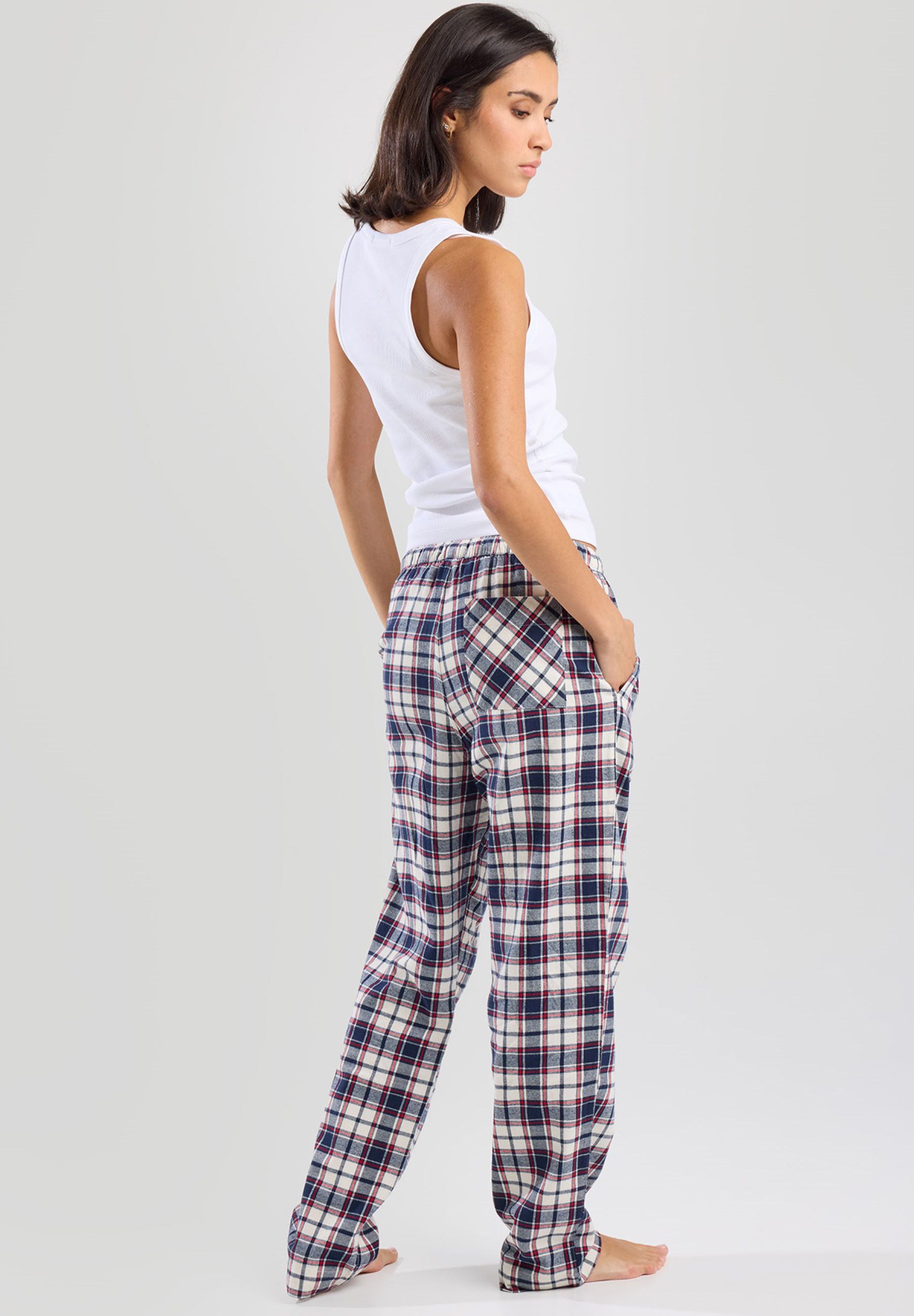 America Today LABELLO Z Pyjama bottoms red navy red Zalando