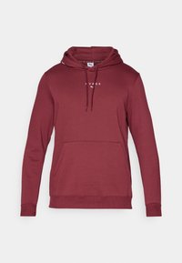 HYROX HEAVYWEIGHT HOODIE - Džemperis su gobtuvu - ruby shimmer