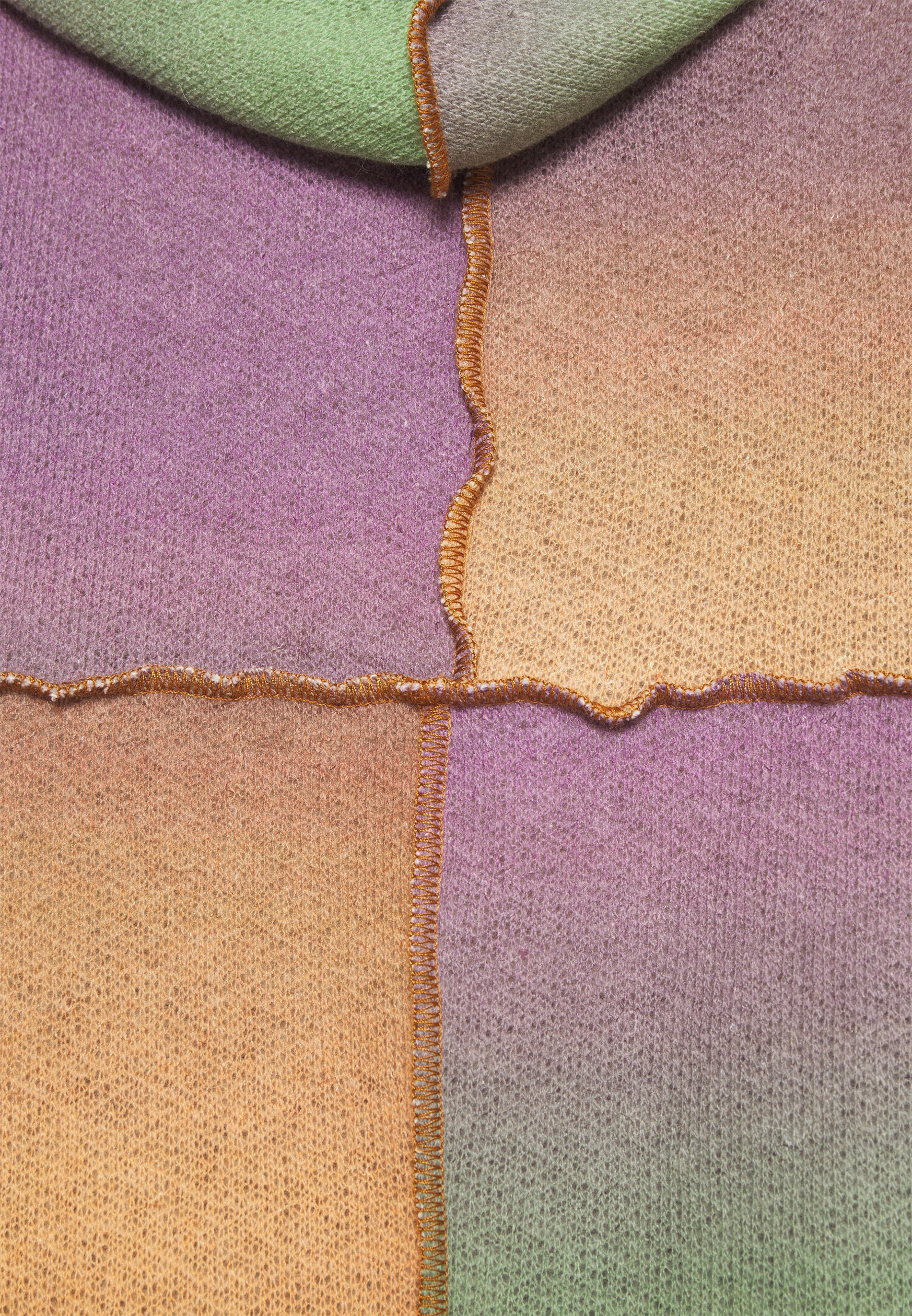 ombre patchwork jumper