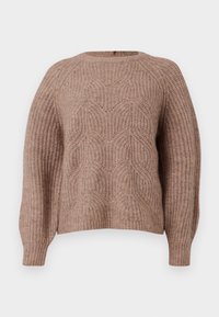 ONLGILA LIFE STRUCTURE O-NECK - Pullover - toasted coconut