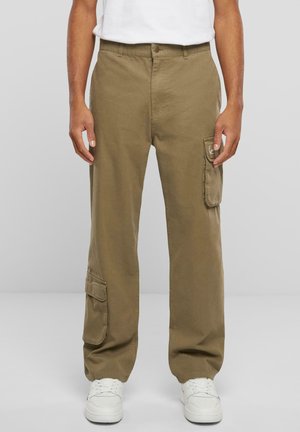 Karl Kani SMALL SIGNATURE WASHED STOP - Cargo trousers - olive