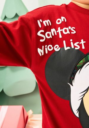 Next, REGULAR FIT - MICKEY MOUSE - Langærmet T-shirt - red christmas
