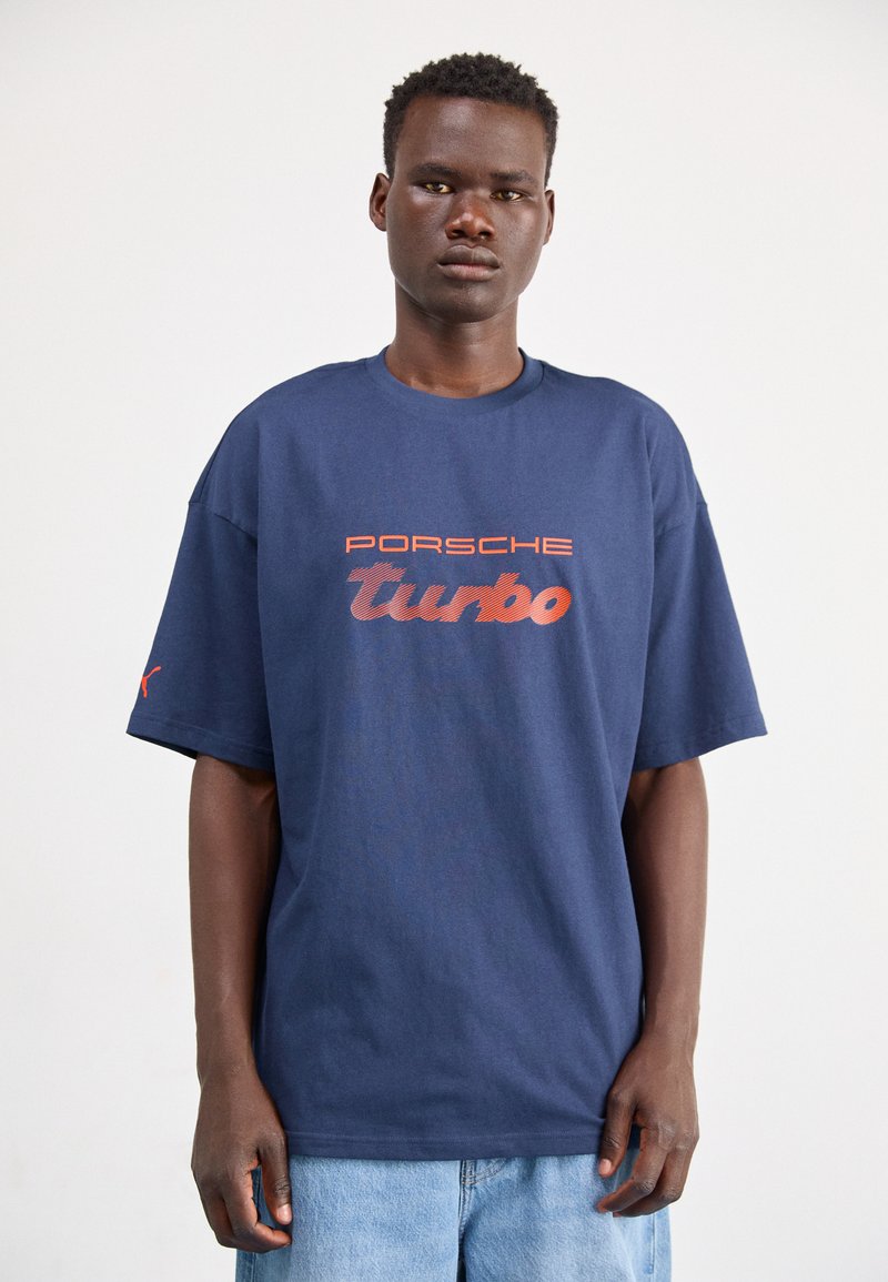 Puma TEE - Μπλουζάκι με στάμπα - club navy
