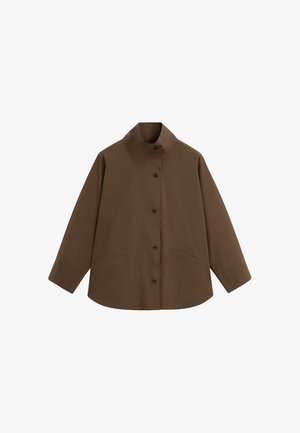 Massimo Dutti, CAPE JACKET WITH COLLAR DETAIL - Summer jacket - dark brown