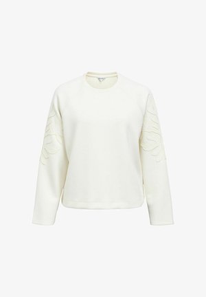 Object, SWEATSHIRT FLORAL EMBROIDERED - Sweatshirt - white sand