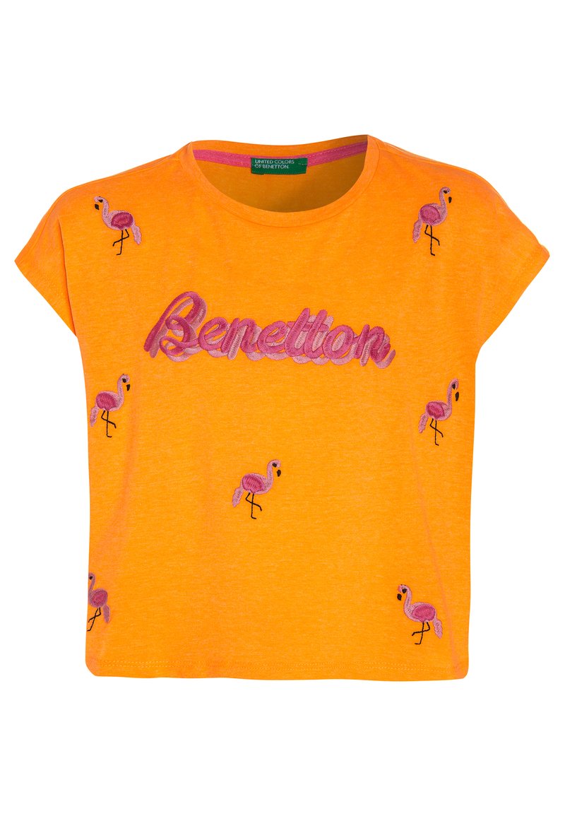 United Colors of Benetton T-shirt print oranje United Colors of Benetton T-shirt print oranje