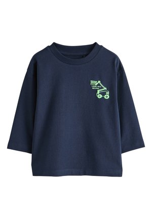 Next, REGULAR FIT - LONG SLEEVE SMALL GRAPHIC PRINTED T-SHIRT . - Long sleeved top - navy transport