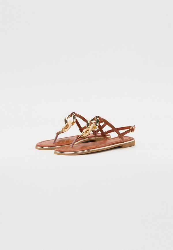 T-bar sandals - cognac3