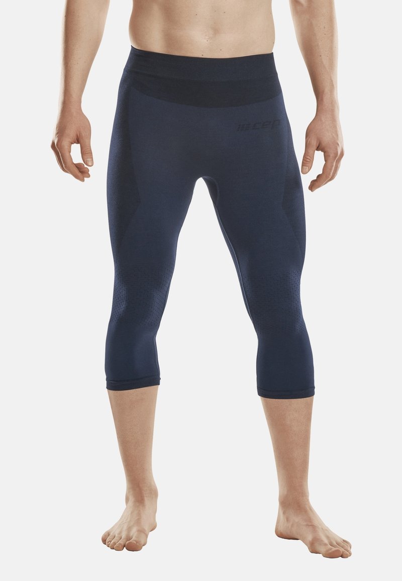 CEP MERINO BASE LAYER SKIING TIGHTS 3/4 sportbroek blue/blauw