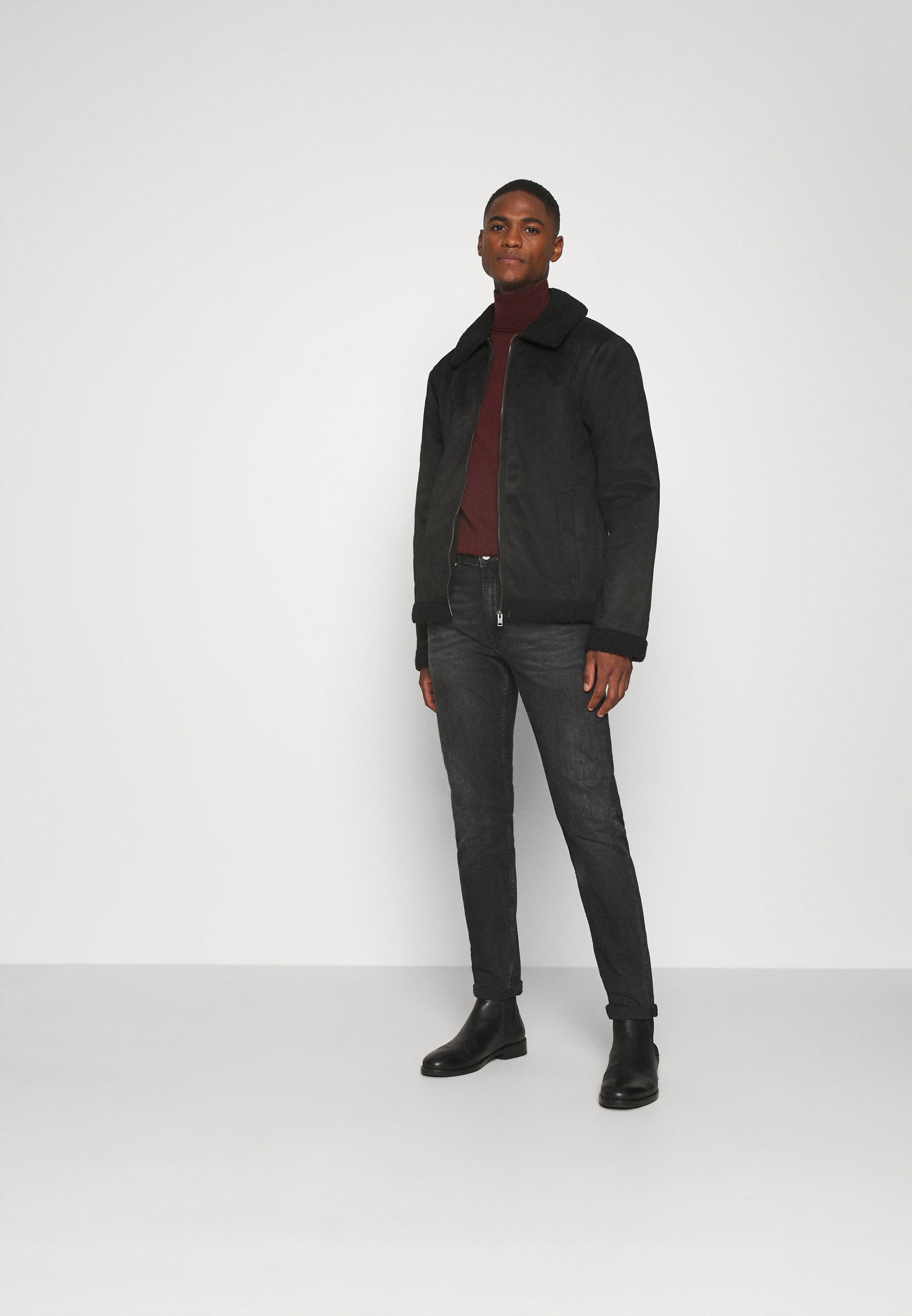 Farah GOSFORTH ROLL NECK EXTRA Strikkegenser farah Farah GOSFORTH ROLL NECK EXTRA - Strikkegenser - rich grey