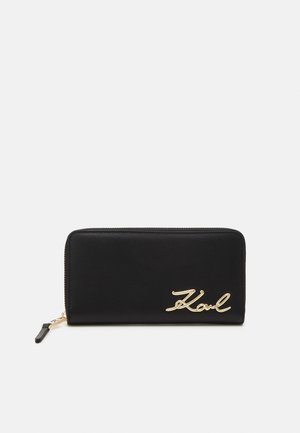 SIGNATURE CONTINENTAL ZIP - Portemonnee - black/gold-coloured