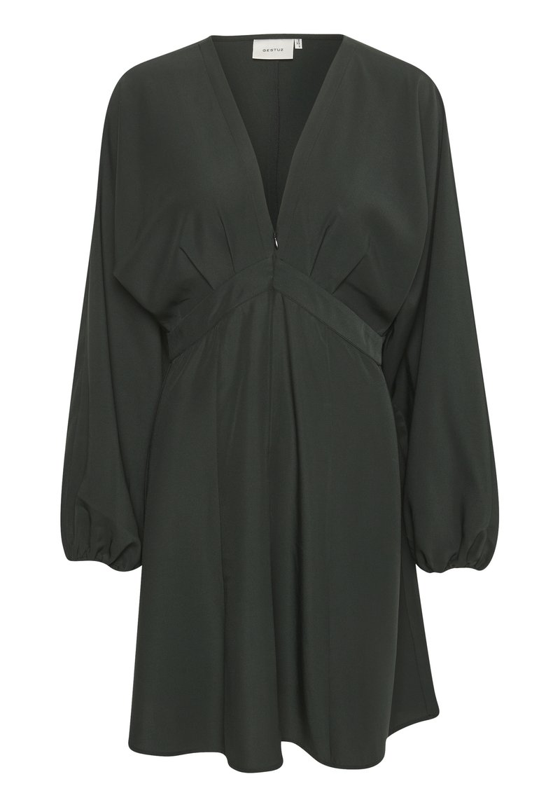 Gestuz Jurk donkergroen gemêleerd