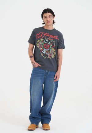 Relaxed fit jeans - mid blue