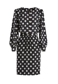 PARENTESI - Vestito casual - fon nero pois panna