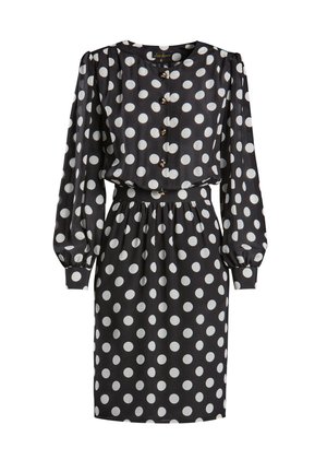 Luisa Spagnoli PARENTESI - Vestido informal - fon nero pois panna