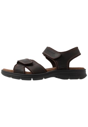 SANDERS BASICS - Riemensandalette - grass marron/brown