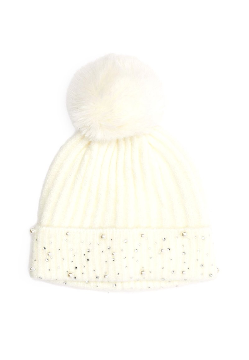 Next EMBELLISHED POM POM BEANIE HAT Huer cream/beige Zalando.dk