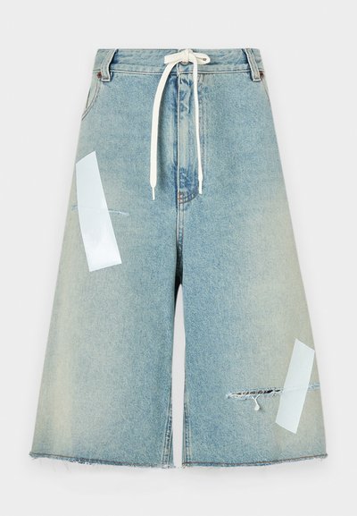 MM6 Maison Margiela Džinsa auduma šorti - light blue