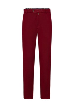 Meyer, CHINO AUS LUXUS TWILL - Stoffhose - bordeaux