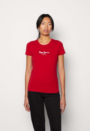 Pepe Jeans, NEW VIRGINIA - T-shirt imprimé - winter red