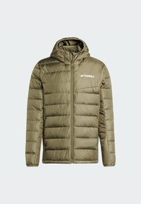 Adidas Terrex MULTI LIGHT DOWN HOODED - Dunjacka - olive strata