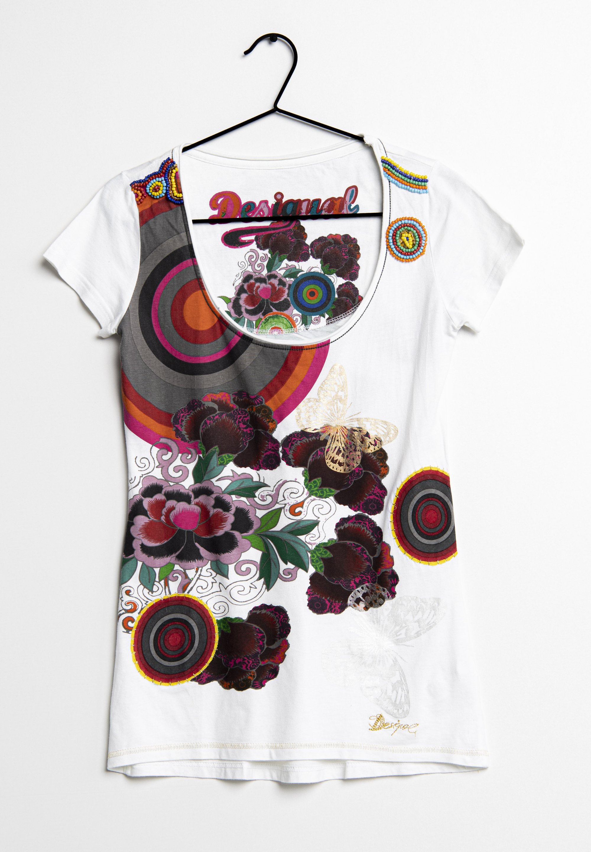 Desigual Print T-shirt white (Pre-owned) - Main Image