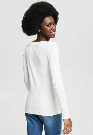 SLIM - T-shirt à manches longues - off white