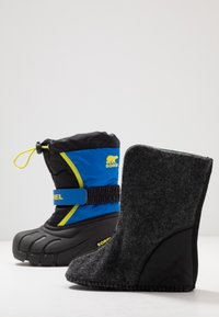 Sorel YOUTH FLURRY - Botas para la nieve - black/super blue