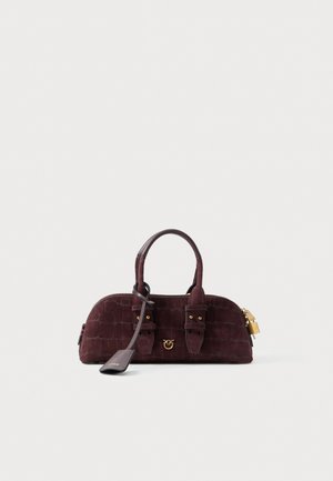 BOWLING BAG BAGUETTE - Sac bandoulière - rosso mogano/antique gold-coloured