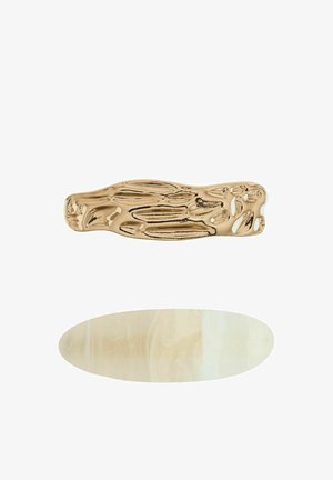 Next, RESIN METAL HAIR BARETTE SLIDES 2 PACK - Hair styling accessory - gold-coloured