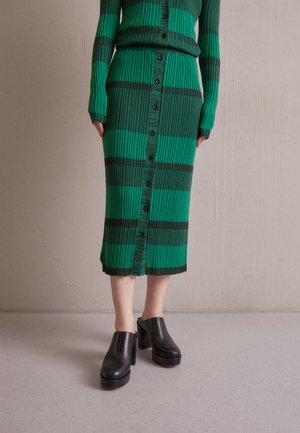 Proenza Schouler White Label BUTTON FONT SKIRT - Ceruzaszoknya - green