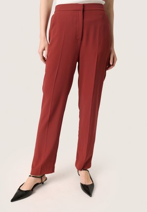 Soaked in Luxury SHIRLEY - Trousers - russet brown