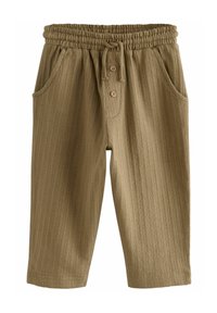 Next - REGULAR FIT - TEXTURED JOGGERS - Trousers - tan brown Thumbnail Image 1