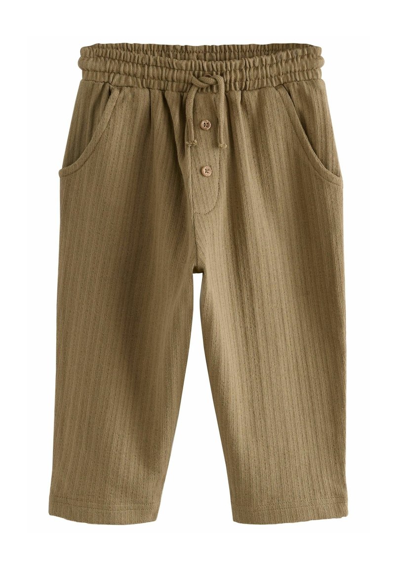 Next - REGULAR FIT - TEXTURED JOGGERS - Trousers - tan brown, Enlarge
