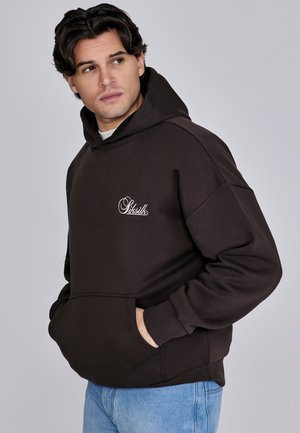 SIKSILK, SCRIPT OVERHEAD - Kapuzenpullover - brown