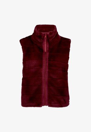 Betty & Co, BETTY & CO MIT STEHKRAGEN KUNSTFELL-WESTE - Vest - fall burgundy