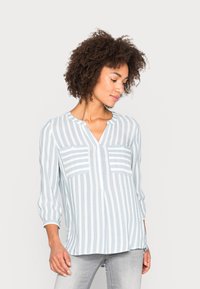 TOM TAILOR Blusa - faded blue offwhite stripe