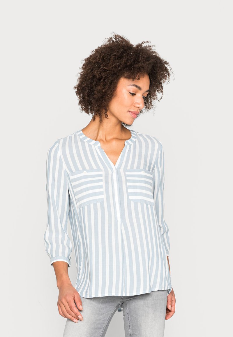Damen Hemdblusen | TOM TAILOR Bluse faded blue offwhite stripe/hellblau - DS08411 Damen Hemdblusen | TOM TAILOR Bluse faded blue offwhite stripe/hellblau - DS08411