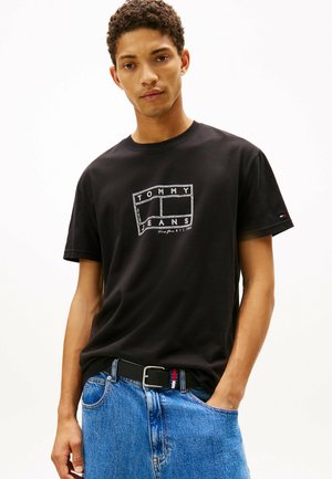 LOGO STAMP CREW NECK - T-shirt imprimé - black