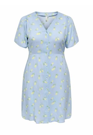 ONLY Carmakoma, CAREVIDA S/S DRESS WVN NOOS - Skjortekjole - cashmere blue