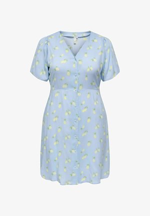 ONLY Carmakoma, CAREVIDA S/S DRESS WVN NOOS - Paitamekko - cashmere blue
