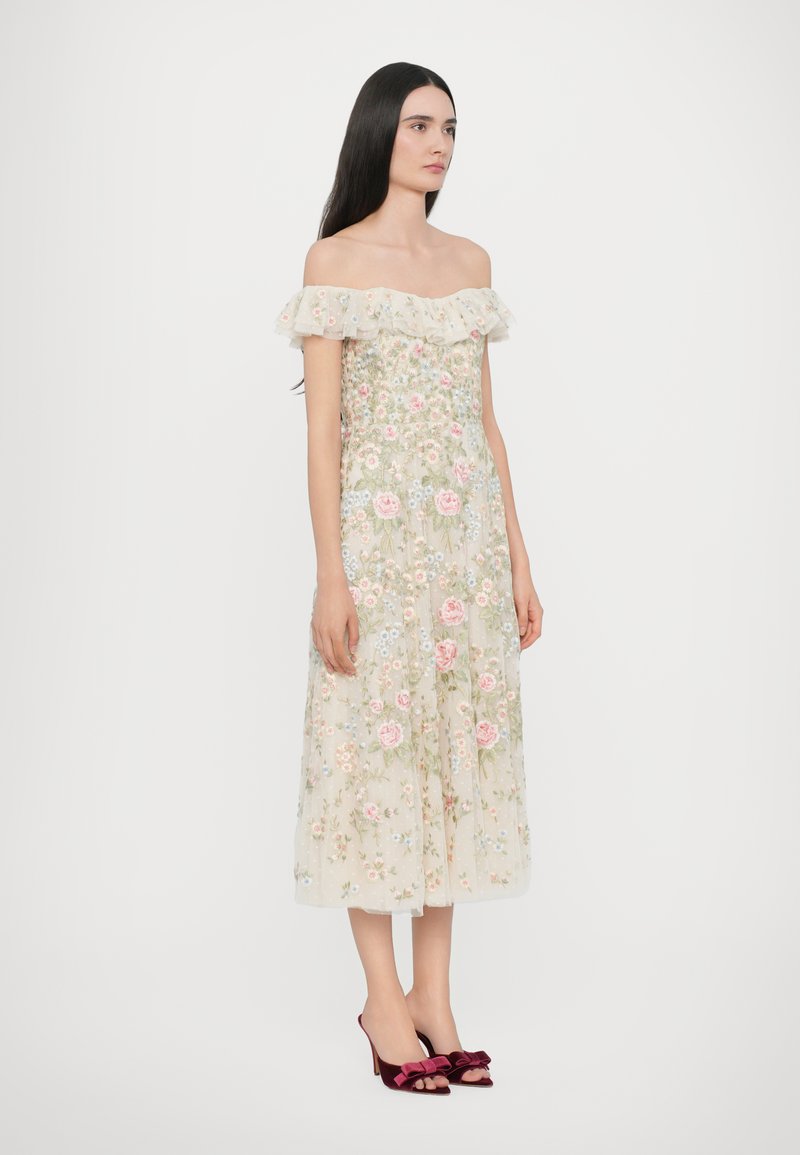 Needle & Thread ANTOINETTES FLORAL OFF SHOULDER BALLERINA DRESS - Occasion  wear - cream/off-white - Zalando.co.uk