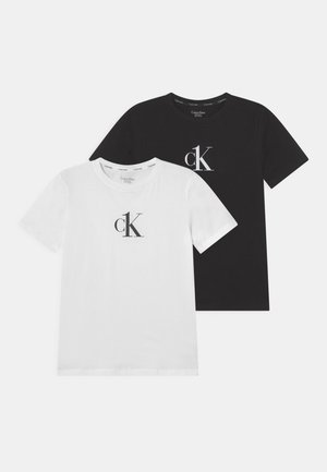 2 PACK - T-shirts med print - white/black